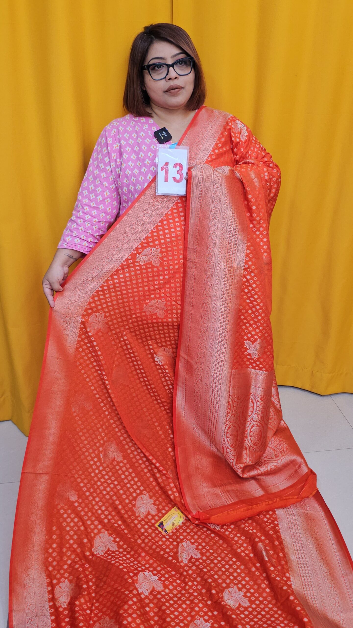 2ND SEP LIVE – GEORGETT SILK KHADDI SAREE (NO.13)