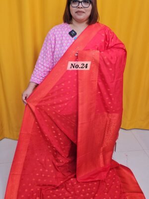 2ND SEP LIVE – GEORGETT SILK KHADDI SAREE (NO.24)