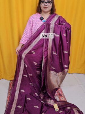 2ND SEP LIVE – GEORGETT SILK KHADDI SAREE (NO.25)