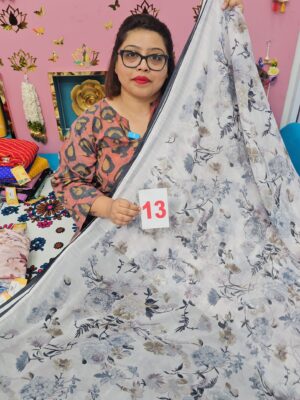 10TH SEP LIVE – MOSS CHIFFON SAREE (NO.13)