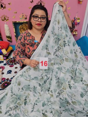 10TH SEP LIVE – MOSS CHIFFON SAREE (NO.16)