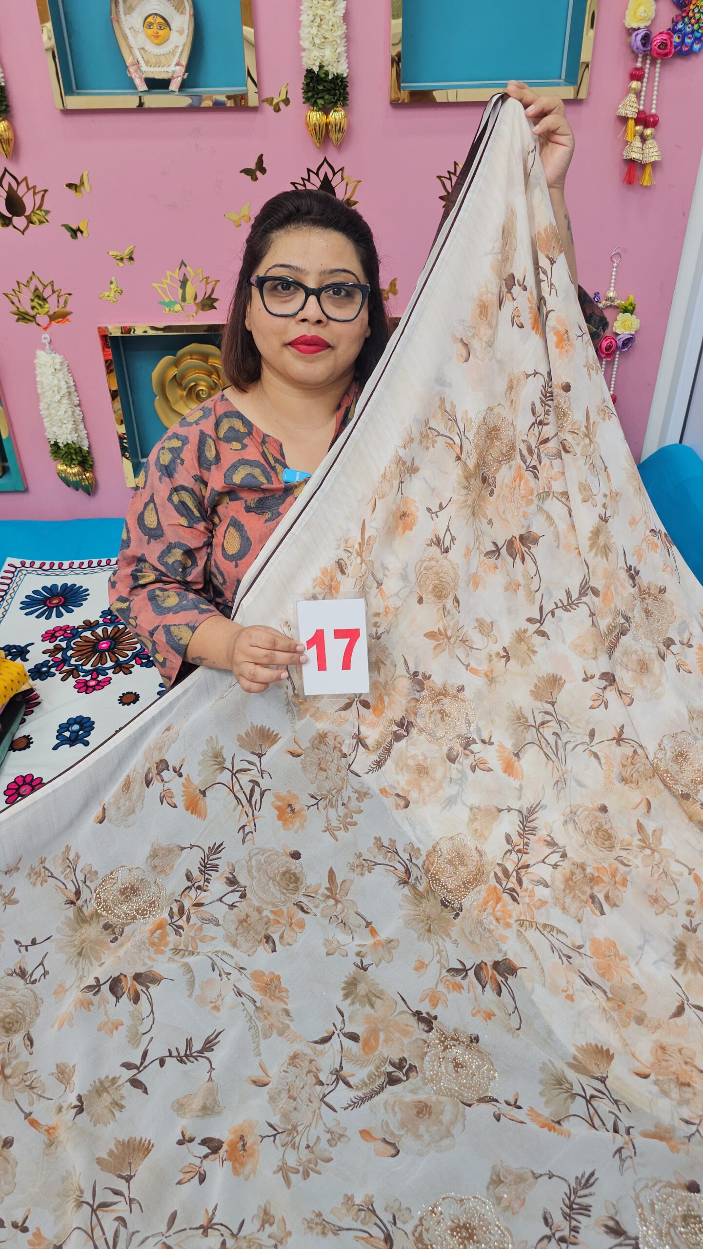 10TH SEP LIVE – MOSS CHIFFON SAREE (NO.17)