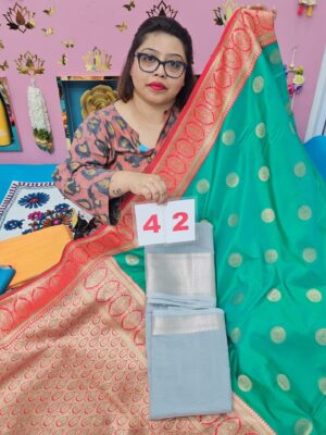14TH SEP LIVE – GEORGETTE SILK KHADDI SAREE (NO.42)