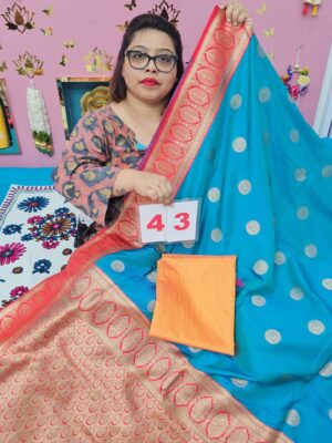 14TH SEP LIVE – GEORGETTE SILK KHADDI SAREE (NO.43)