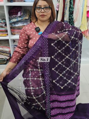 5TH SEP LIVE - MOSS CHIFFON SAREE (NO.1)