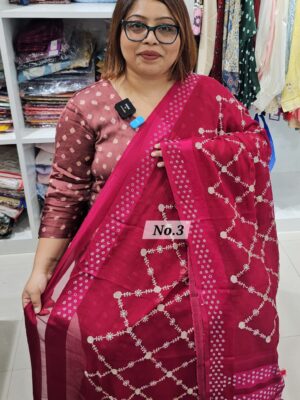 5TH SEP LIVE - MOSS CHIFFON SAREE (NO.3)