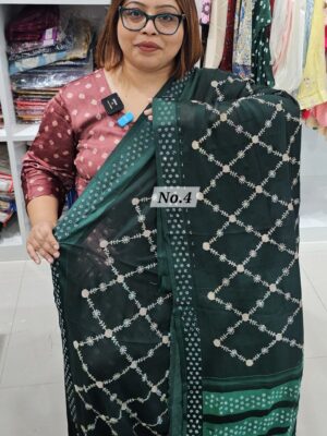 5TH SEP LIVE - MOSS CHIFFON SAREE (NO.4)