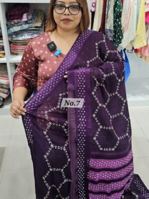 5TH SEP LIVE - MOSS CHIFFON SAREE (NO.7)