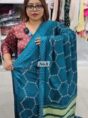 5TH SEP LIVE - MOSS CHIFFON SAREE (NO.8)