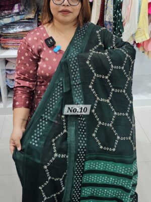 5TH SEP LIVE - MOSS CHIFFON SAREE (NO.10)