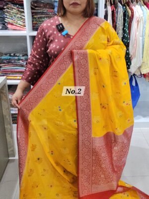 5TH SEP LIVE - GEORGETT SILK KHADDI SAREE (NO.1)