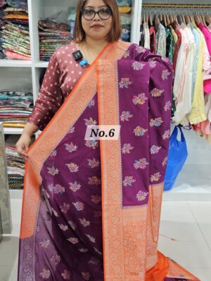5TH SEP LIVE - GEORGETT SILK KHADDI SAREE (NO.6)