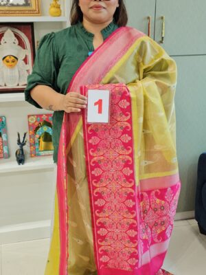 6TH SEP LIVE - GEORGETT SILK KHADDI SAREE (NO.1)