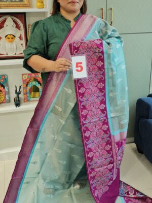 6TH SEP LIVE - GEORGETT SILK KHADDI SAREE (NO.5)