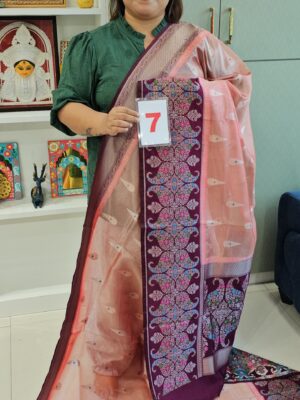 6TH SEP LIVE - GEORGETT SILK KHADDI SAREE (NO.7)