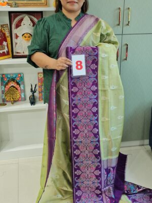 6TH SEP LIVE - GEORGETT SILK KHADDI SAREE (NO.8)