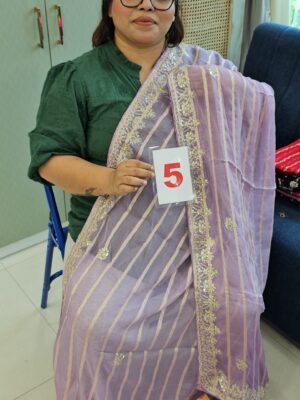 6TH SEP LIVE - MOSS CHIFFON SAREE (NO.5)