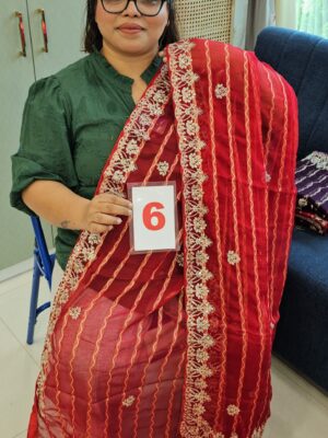 6TH SEP LIVE - MOSS CHIFFON SAREE (NO.6)