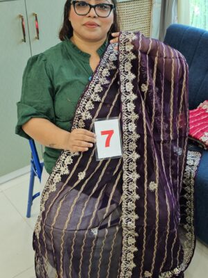 6TH SEP LIVE - MOSS CHIFFON SAREE (NO.7)