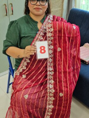 6TH SEP LIVE - MOSS CHIFFON SAREE (NO.8)
