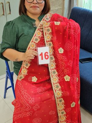 6TH SEP LIVE - MOSS CHIFFON SAREE (NO.16)