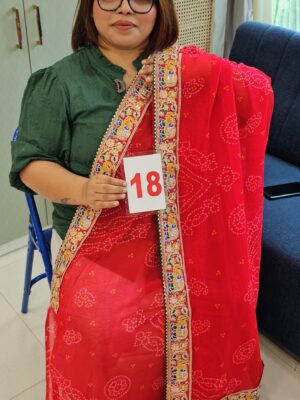 6TH SEP LIVE - MOSS CHIFFON SAREE (NO.18)