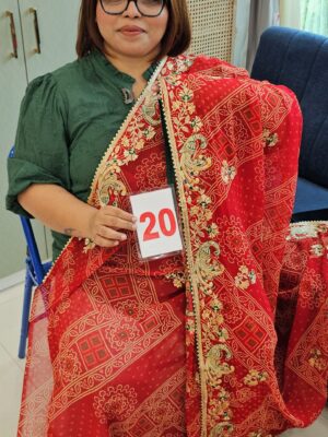 6TH SEP LIVE - MOSS CHIFFON SAREE (NO.20)