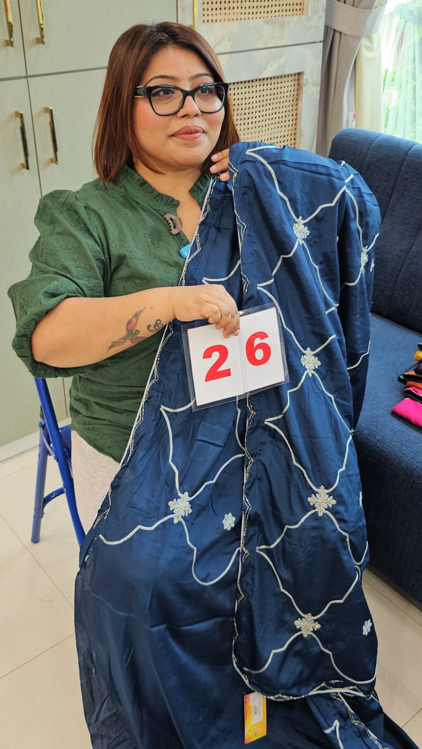 6TH SEP LIVE - MOSS SILK SAREE (NO.26)