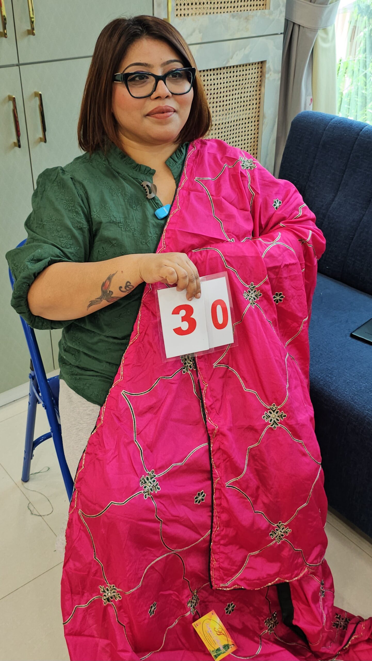 6TH SEP LIVE - MOSS SILK SAREE (NO.30)