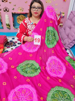 12TH SEP LIVE - MOSS CHIFFON SAREE (NO.19)