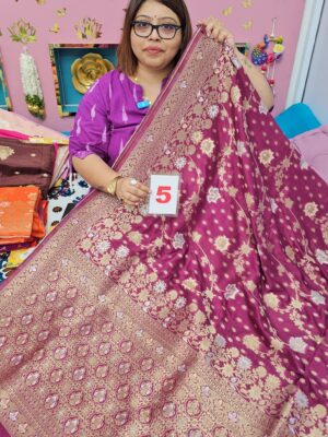 18TH SEP LIVE – GEORGETTE SILK KHADDI SAREE (NO.5)