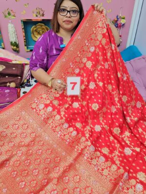 18TH SEP LIVE – GEORGETTE SILK KHADDI SAREE (NO.7)