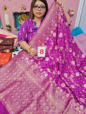18TH SEP LIVE – GEORGETTE SILK KHADDI SAREE (NO.8)