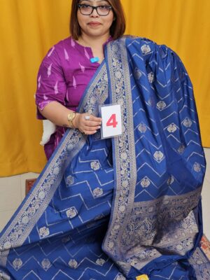 8TH SEP LIVE -  GEORGETT SILK KHADDI SAREE (NO.4)