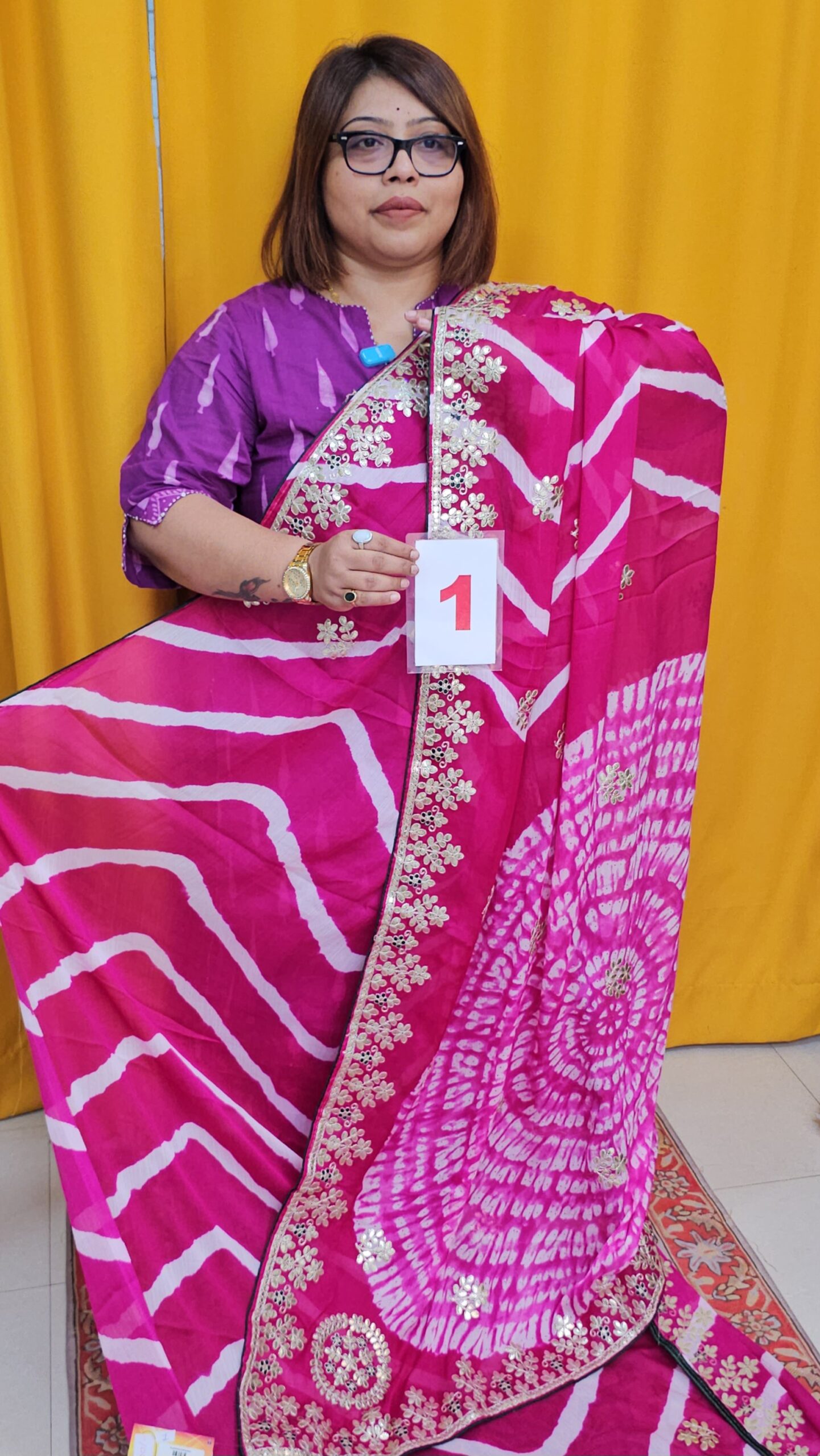 8TH SEP LIVE - MOSS CHIFFON SAREE (NO.1)