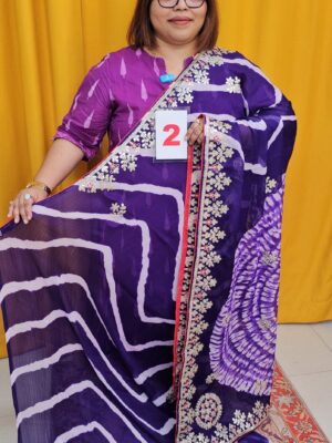 8TH SEP LIVE - MOSS CHIFFON SAREE (NO.2)