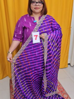8TH SEP LIVE - MOSS CHIFFON SAREE (NO.7)