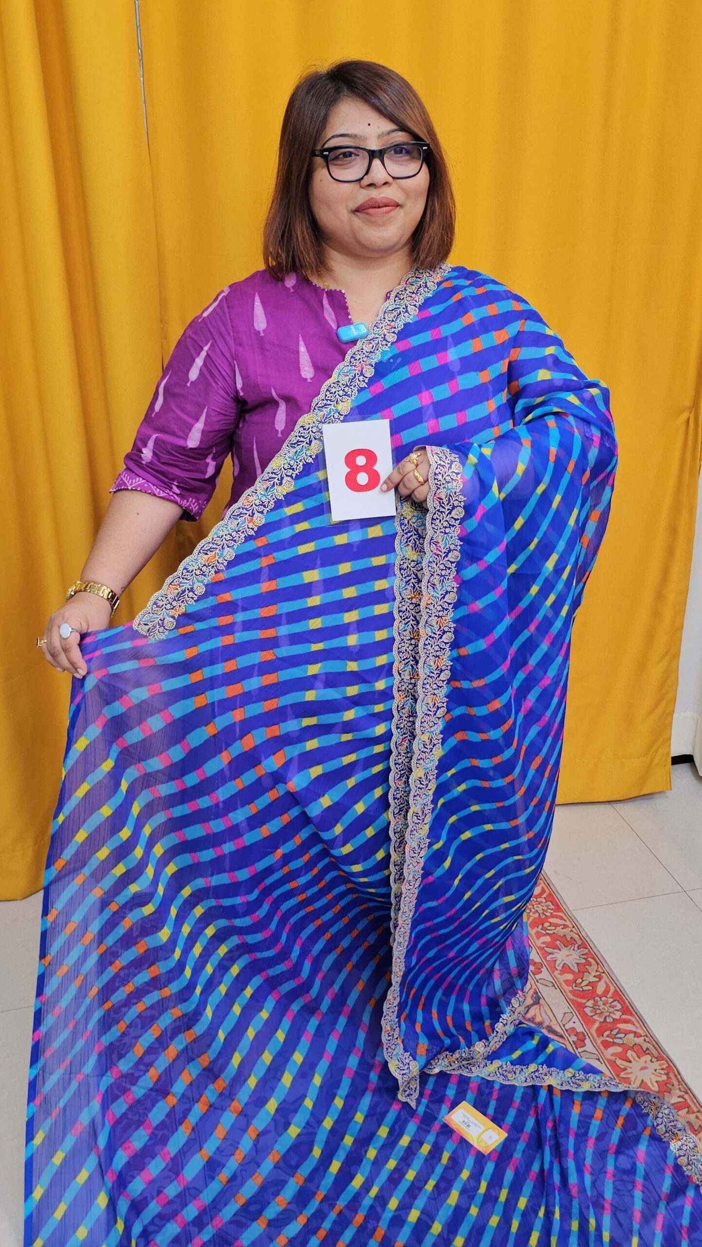8TH SEP LIVE - MOSS CHIFFON SAREE (NO.8)