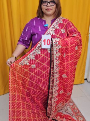 8TH SEP LIVE - MOSS CHIFFON SAREE (NO.10)