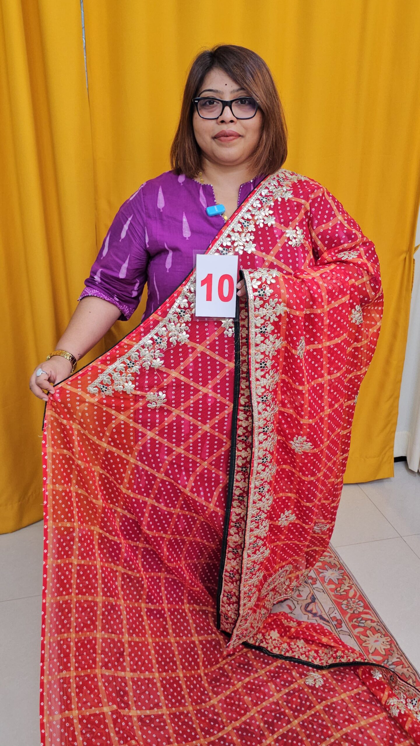 8TH SEP LIVE - MOSS CHIFFON SAREE (NO.10)