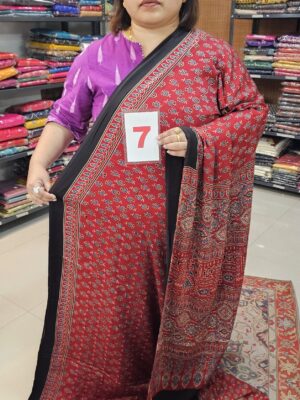 8TH SEP LIVE - DEFECTIVE AJRAKH SAREE (NO.7)