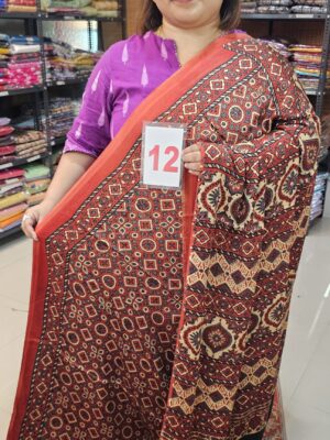8TH SEP LIVE - DEFECTIVE AJRAKH SAREE (NO.12)