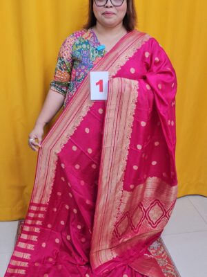 9TH SEP LIVE – PURE CREPE NIMZARI KHADDI SAREE (NO.1)