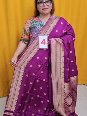 9TH SEP LIVE – PURE CREPE NIMZARI KHADDI SAREE (NO.4)