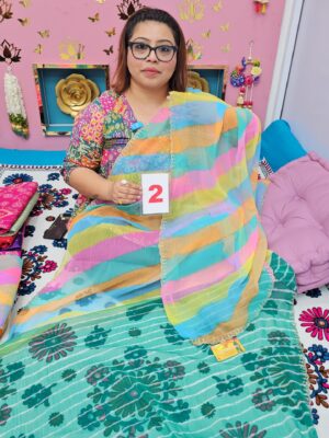 15TH SEP LIVE – MOSS CHIFFON SAREE (NO.2)