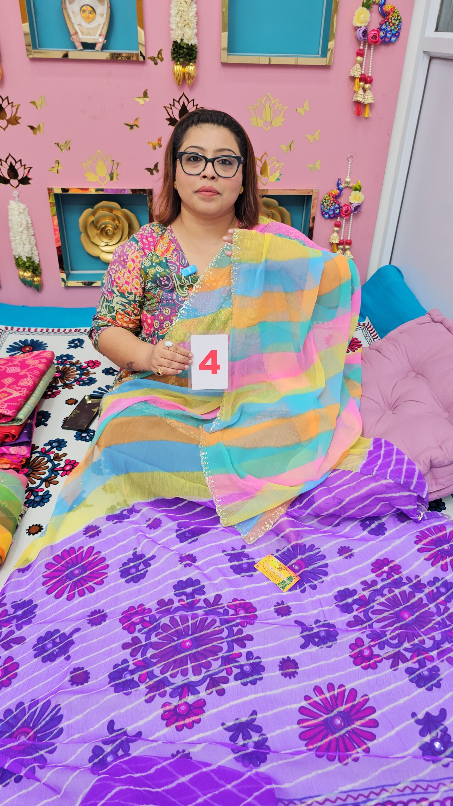 15TH SEP LIVE – MOSS CHIFFON SAREE (NO.4)