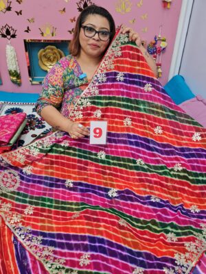 15TH SEP LIVE – MOSS CHIFFON SAREE (NO.9)