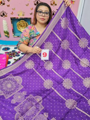 15TH SEP LIVE – GEORGETTE SILK KHADDI SAREE (NO.9)