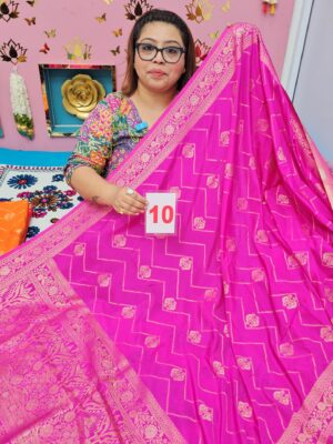 15TH SEP LIVE – GEORGETTE SILK KHADDI SAREE (NO.10)