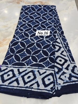 10TH SEP 2ND LIVE – HANDBLOCK MAL COTTON SAREE (NO.16)